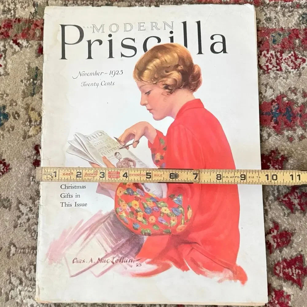 1925 Modern Priscilla November  Cover Charles A. MacLellan Fashion Needlework